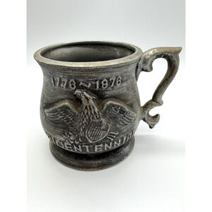 Vintage Napcoware Pewter 1776-1976 Commemorative American Bicentennial Mug